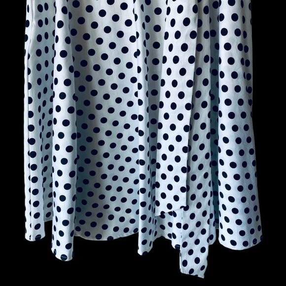 Belle Poque Sz Sm Rockabilly Retro Pin Up 50s High Waist Polka Dot Skirt New - Picture 10 of 15